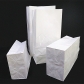 5 pcs Recycling PE lined White Paper Take Away Packaging for Hamburger Fast Food Shopping Bag